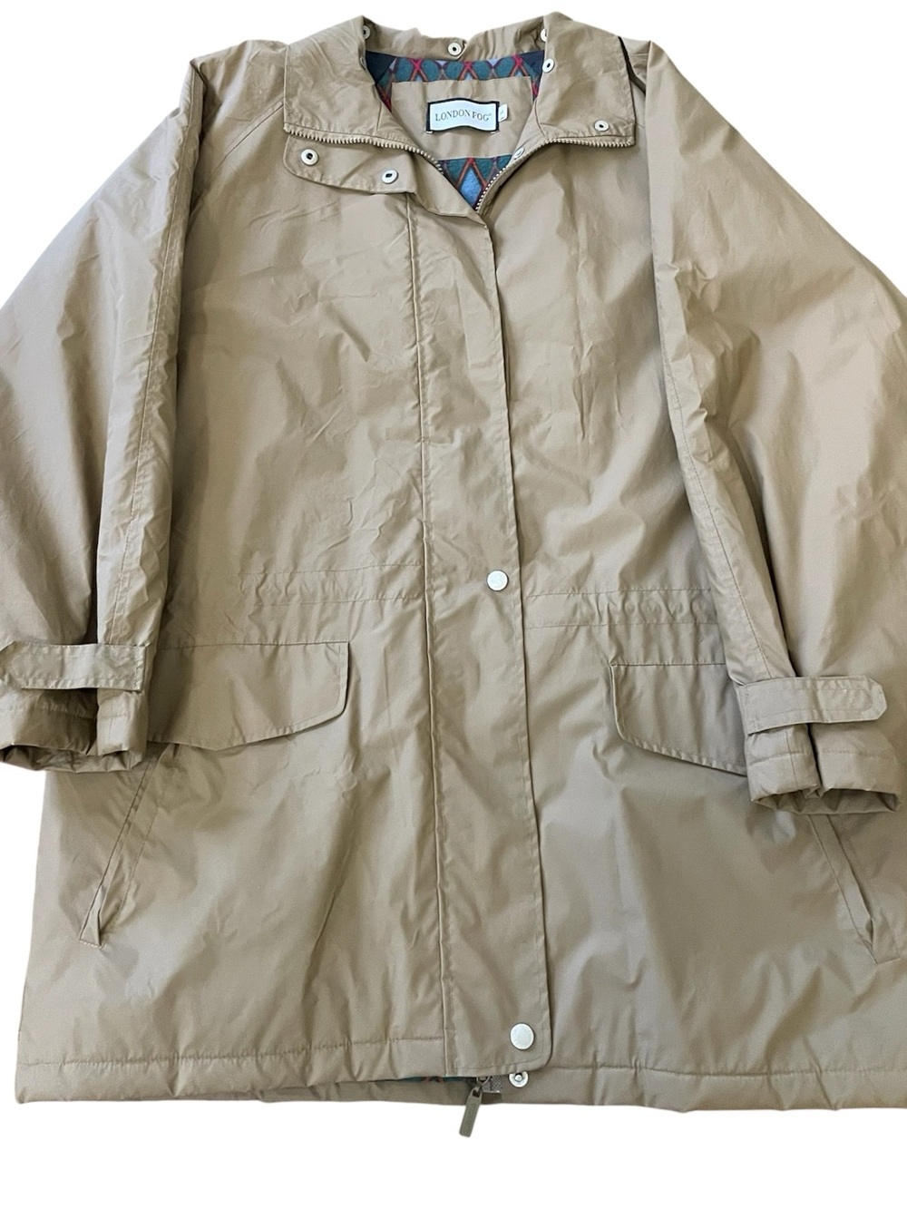 London Fog Khaki/Tan Lightweight Trench Coat